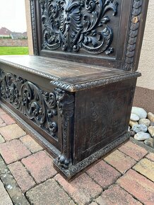 Starožitná renesančná lavica - 5