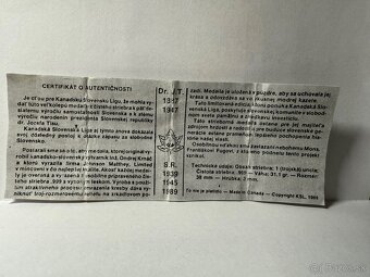 Tiso strieborná medaila - 5