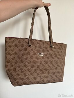 Guess originál kabelka - veľká hnedá - 5