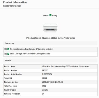Atramentova obojstranna tlaciaren a scanner HP 6075 s WiFi - 5