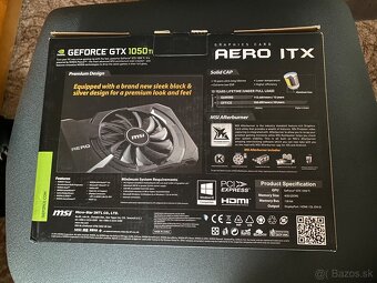 MSI GeForce GTX 1050 Ti AERO ITX 4G OC - 5