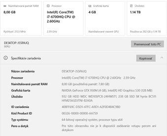 Herný LENOVO Ideapad 700 - 5