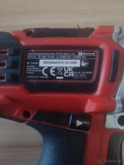 Einhell akumulátorová priklepová vŕtačka 18V - 5