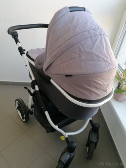 Kočík Kunert Libero (3 v1) šedo-sivý + isofix do auta - 5