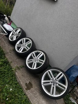 Original audi disky 5x112 R20 s pneu continental - 5