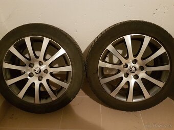 17'orig. ALU ŠKODA disky5x112 R17ET 45Continental 225/50 - 5