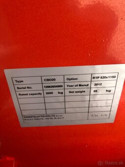 Paletovy vozik,paletak - 5