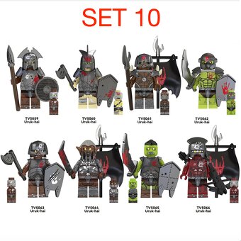 Figúrky pán prsteňov 3 (8ks) - typ lego, nové - 5