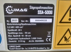 nový kombajn Pilo, benzínová štiepačka LUMAG SSA500 G - 5