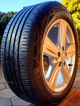 alu R17 5x112 orig. Mercedes, letné pneu 225/55 - 5