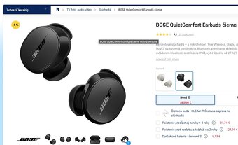 Bose Quietcomfort earbuds - čierne sluchadlá - 5