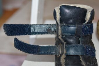 Lurchi Nik Nappa Navy zimné barefoot topánky č.31 - 5