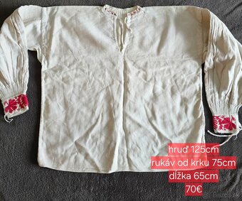 Stary kroj MUŽSKÉ KOŠELE A NOHAVICE - 5