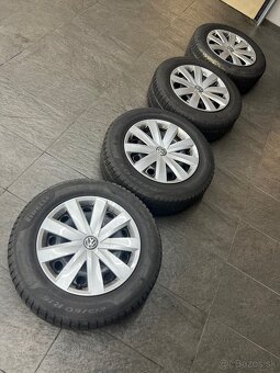 Predam zimnu sadu s plechovymi diskami a rozmerom 215/60 R16 - 5