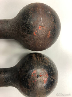 Staré kovové činky - 5