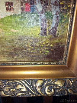 Starý obraz Olejomaľba - 5