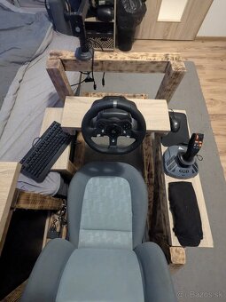 Domáci custom Playseat z dreva. - 5