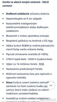 Ponukam na predaj Eglo - LED RGBW SALOBRENA - 5
