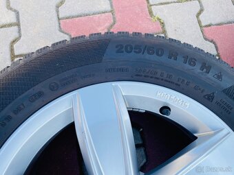 AL disky originál VW 5x112 R16 ET 43 so zimnými pneumatikami - 5