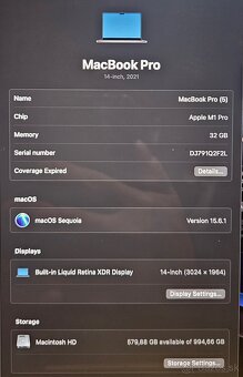 Apple MacBook Pro 14” M1 Pro / 32GB RAM / 1TB SSD - 5