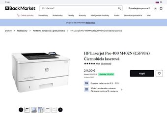 HP Laserjet Pro M402N (C5F93A) Čiernobiela lase - 5