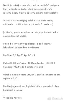 BabyBjörn NOSIČ MINI Grey Beige 3D Mesh - 5