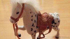 Barbie kôň, bábiky a nábytok - kúpeľňa, posteľ - 5