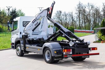 MERCEDES ATEGO 12T HÁKOVÝ NOSIČ KONTAJNEROV HYDRAULICKÁ RUKA - 5
