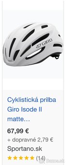 Cestná cyklistická prilba GIRO ISODE II - 5
