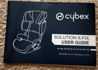 Predám autosedačku,značka Cybex Solution x-fix - 5