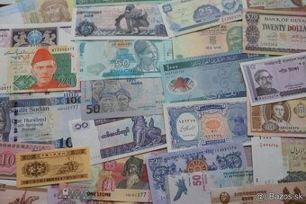 Unc bankovky 100 kusov mix - 5