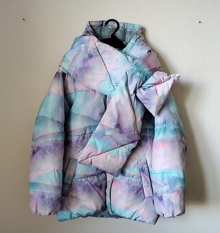 Dievčenská zimná bunda - veľkosť 146 - 5