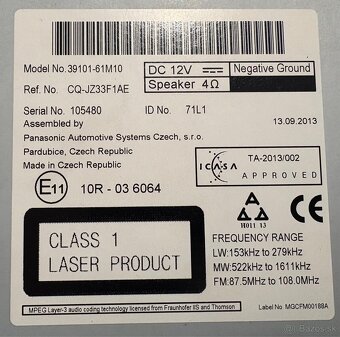 Autorádio Suzuki - 5