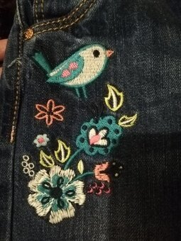 Detské rifle s vtáčikmi veľkosť 98 - 5