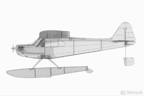 3D model lietadla Piper j3 CUB - 5