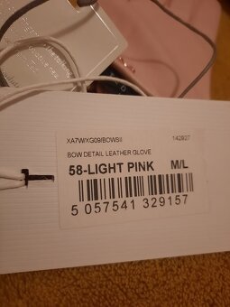 Nové dámske kožené rukavice – M/L - 5