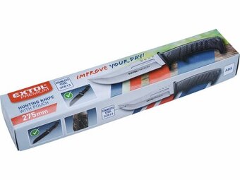 Lovecká dýka EXTOL PREMIUM – 275 mm, antikoro + nylonové puz - 5