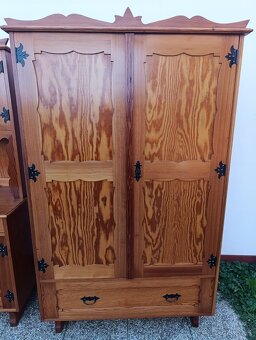 Selský set, skříň, komoda, kredenc / příborník, masív - 5