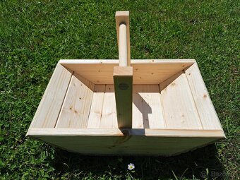 Drevený gazdovský košík - 5