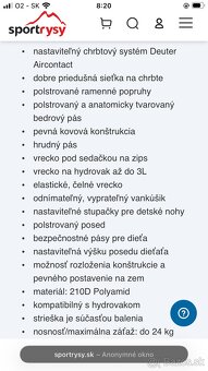 Turisticky nosic Deuter - 5