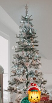 Zasnežený vianočný stromček 198cm - 5