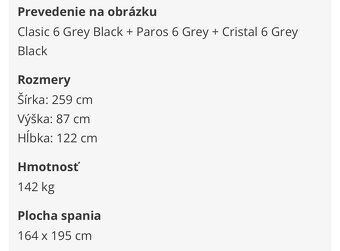 Rozkladacia pohovka - BRW GASPAR IV MEGA LUX 3DL - 5