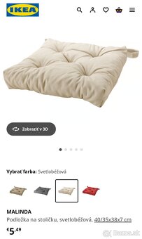 Ikea Äpplarö zostava stôl plus 6 stoličiek plus podsedaky - 5