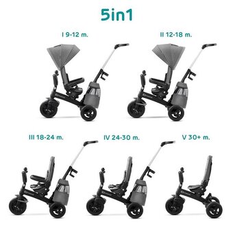 KINDERKRAFT TROJKOLKA EASYTWIST PLATINUM GREY - 5