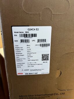 Predám herný monitor MSI G24C4 E2 (23,6") - 5