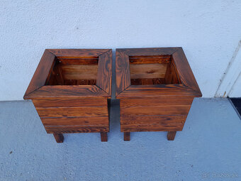 Drevené kvetináče 45x45x52cm - 5