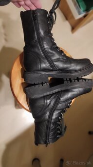 Vysoké kožené topánky - 5