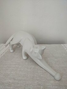 Royal dux mačka Brusel porcelánová soška - 5