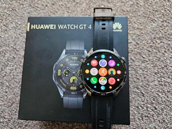 Huawei Watch GT4 46mm black, top, zaruka NAY - 5