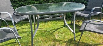 Predam zahradne sedenie 1ks stol + 6ks stoliciek - 5